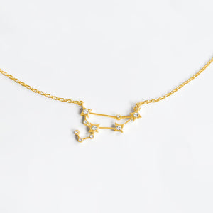 Zodiac Constellation Pendant (Leo) - Gold